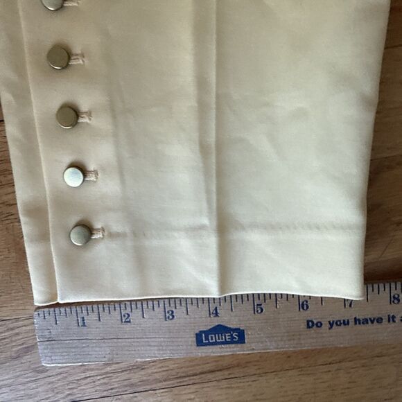 Talbots High Waist Hampshire Ankle Pants Womens 18W Petite Yellow Stretch New - Picture 5 of 9